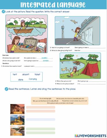 Listening and reading