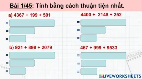 Tính chất kết hợp của phép cộng
