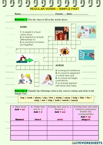 Regular verbs