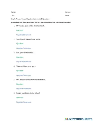 Simple Present Tense