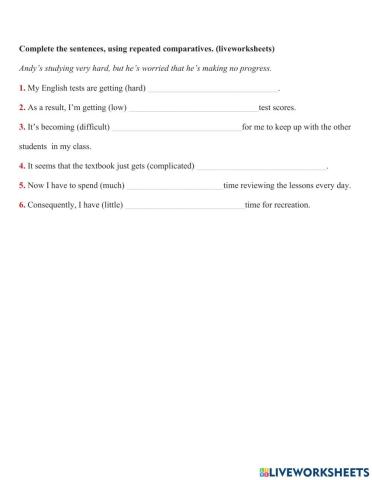 Repeated comparatives