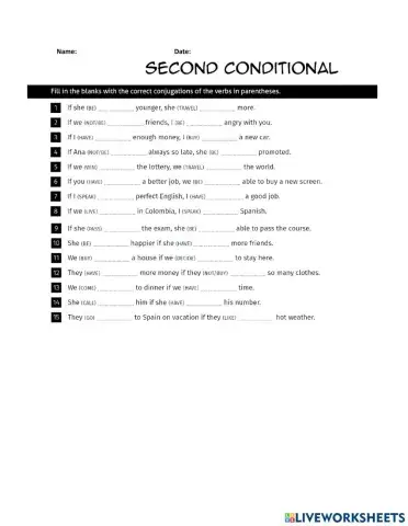 Second Conditional