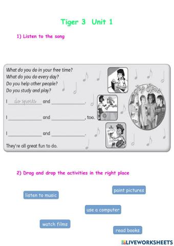 What do you do in your free time? Song