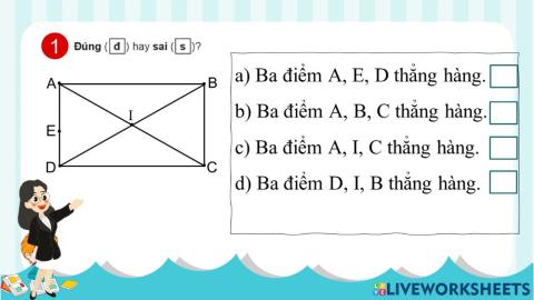 3 điểm thẳng hàng