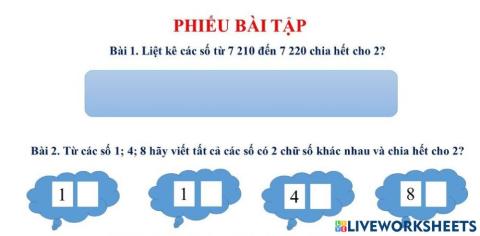 Dấu hiệu chia hết cho 2- 5