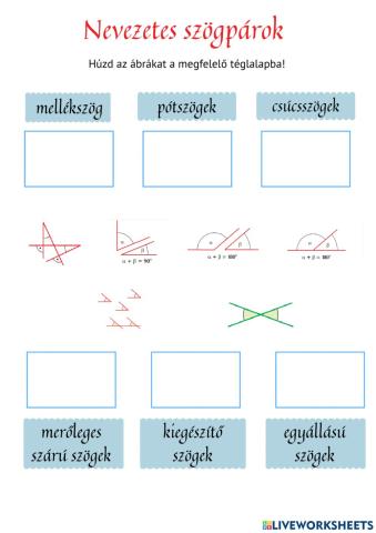 Nevezetes szögpárok