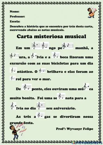 A carta misteriosa