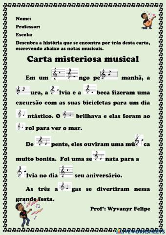A carta misteriosa