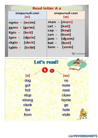 Reading vowels