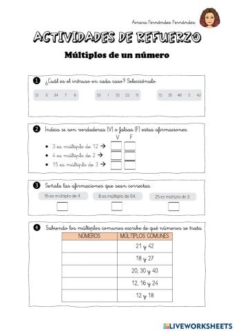 Múltiplos de un número