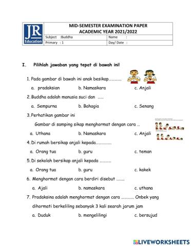 Mid Semester Buddha P1