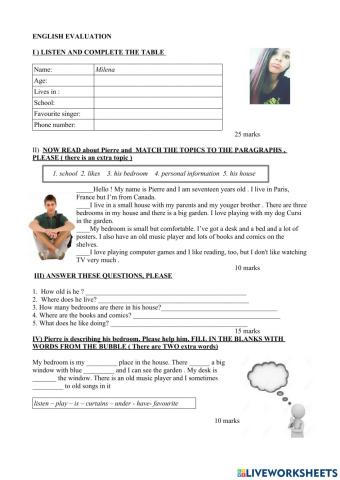 Evaluation