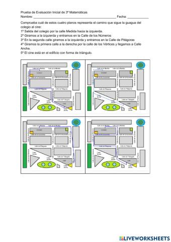 Evaluación Inicial 3º Primaria