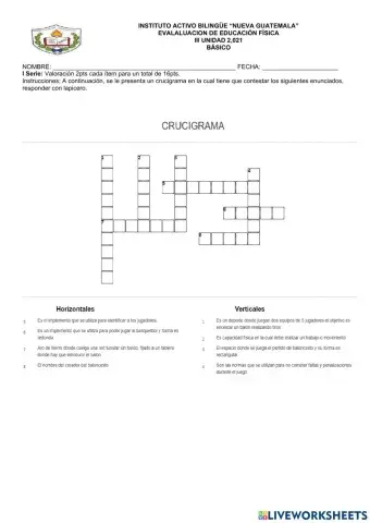 Evaluación de Baloncesto
