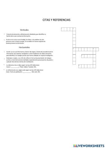 Citas y referencias