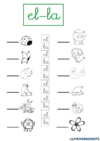 Discriminar silabas directas e inversas con L