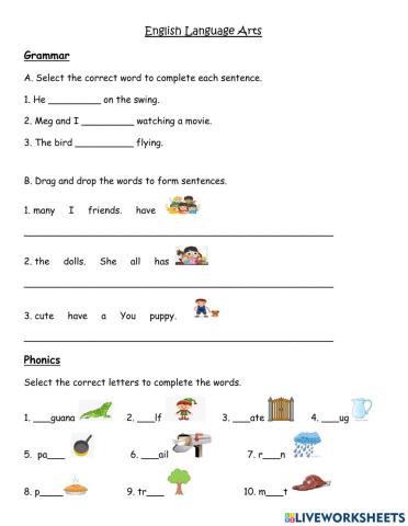 Language Arts Practice