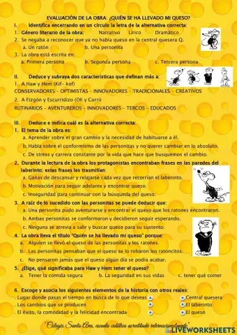 Evaluación de -quien se ha llevado mi queso-