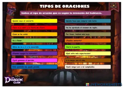 LENGUA-T2-TIPOS DE ORACIONES