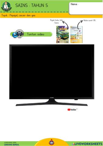 Sains T5 - Pepejal, cecair dan gas