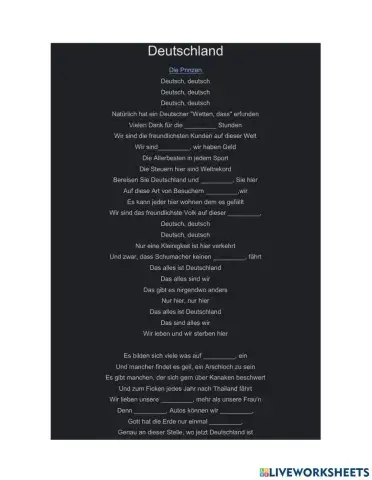 Deutschland (die Prinzen)