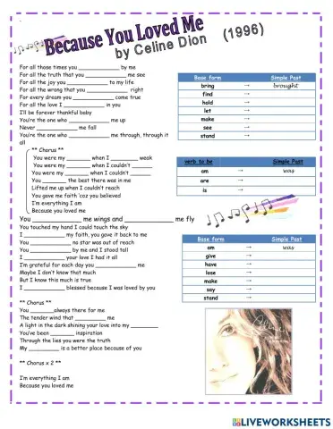 Song Because you love me