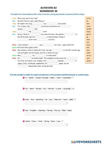 Achievers b2 workbook