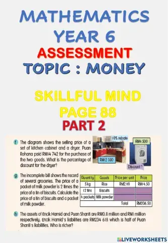 Assessment math y6 part 2