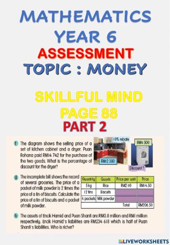 Assessment math y6 part 2