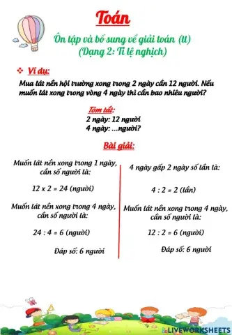 T4-bt tỉ lệ nghịch