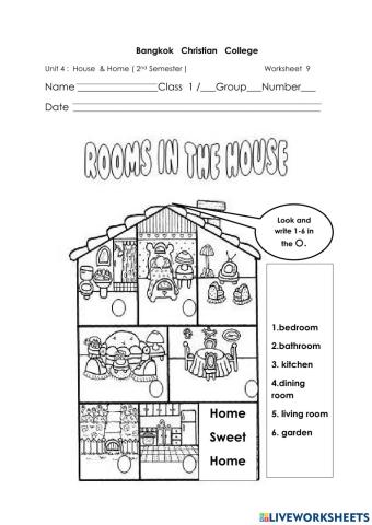 WS 9 Rooms in the house