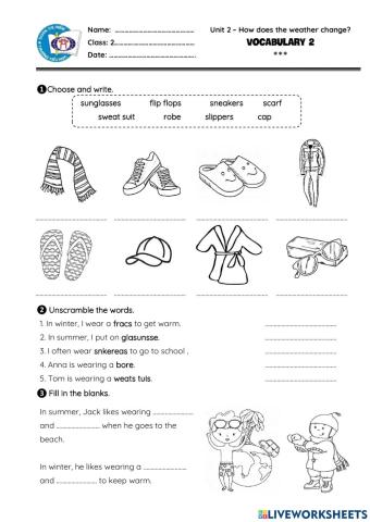 NIK 2 Unit 3 vocab 2