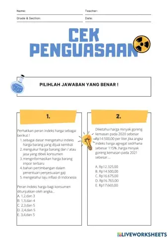 Indeks harga dan inflasi