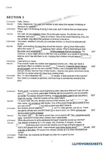 Cam 14 T4 S3 - children's literature