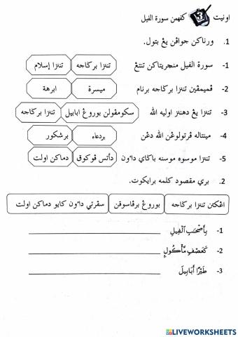 Kefahaman surah al--fiil