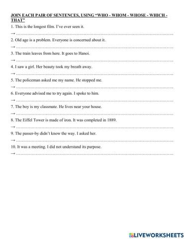 Test 15' (Relative clause)