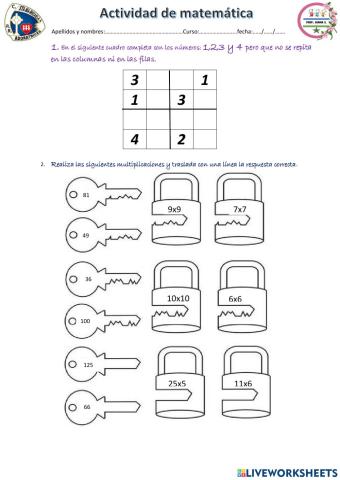 Actividad de lógica matemática