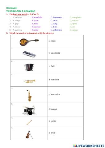 Homework Unit 4- Lesson 1 and 2