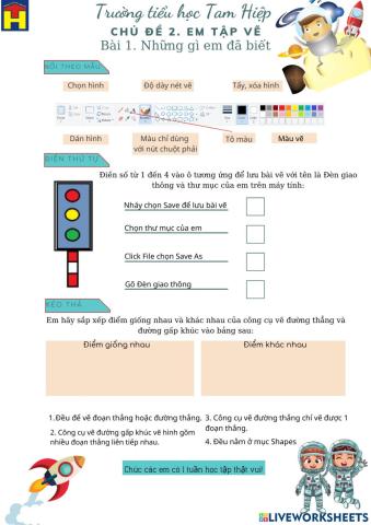 Tin học 4. CĐ 2. Bài 1. Những gì em đã biết