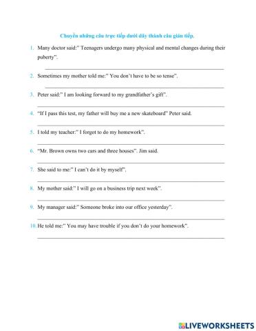 English 9 - unit 3 - test 1
