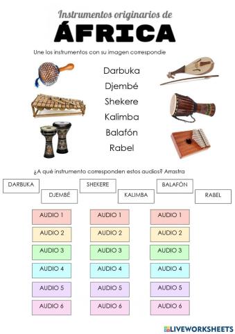 Instrumentos de África