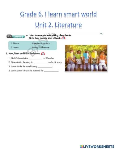 Grade 6. Unit 2. Lesson 3. I learn smart world
