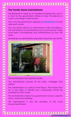 The Family Island Administrator