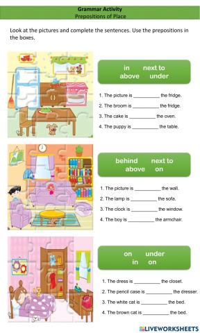 Prepositions of Place