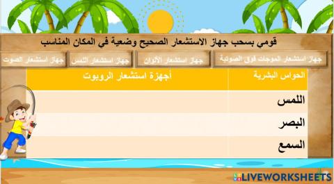 غلق الهدف1 فى الوحدةالثانية لسابع درس  اجهزة الاستشعار