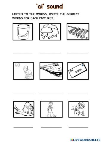 YEAR 2 Listening Skill : 'ai' Sounds