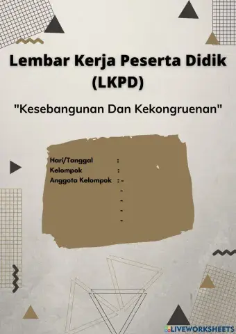 LKPD Kesebangunan dan Kekongruenan