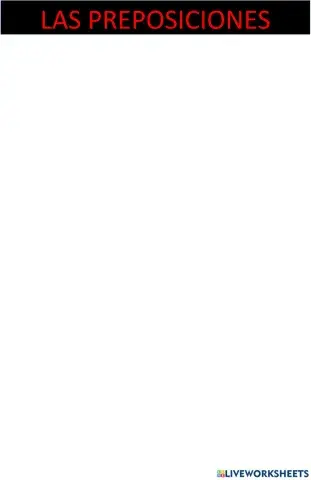 LAS PREPOSICIONES