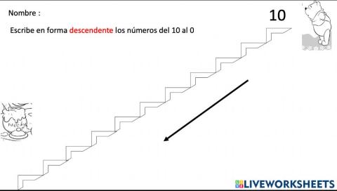 Números en forma descende