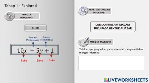 Bentuk aljabar (suku)